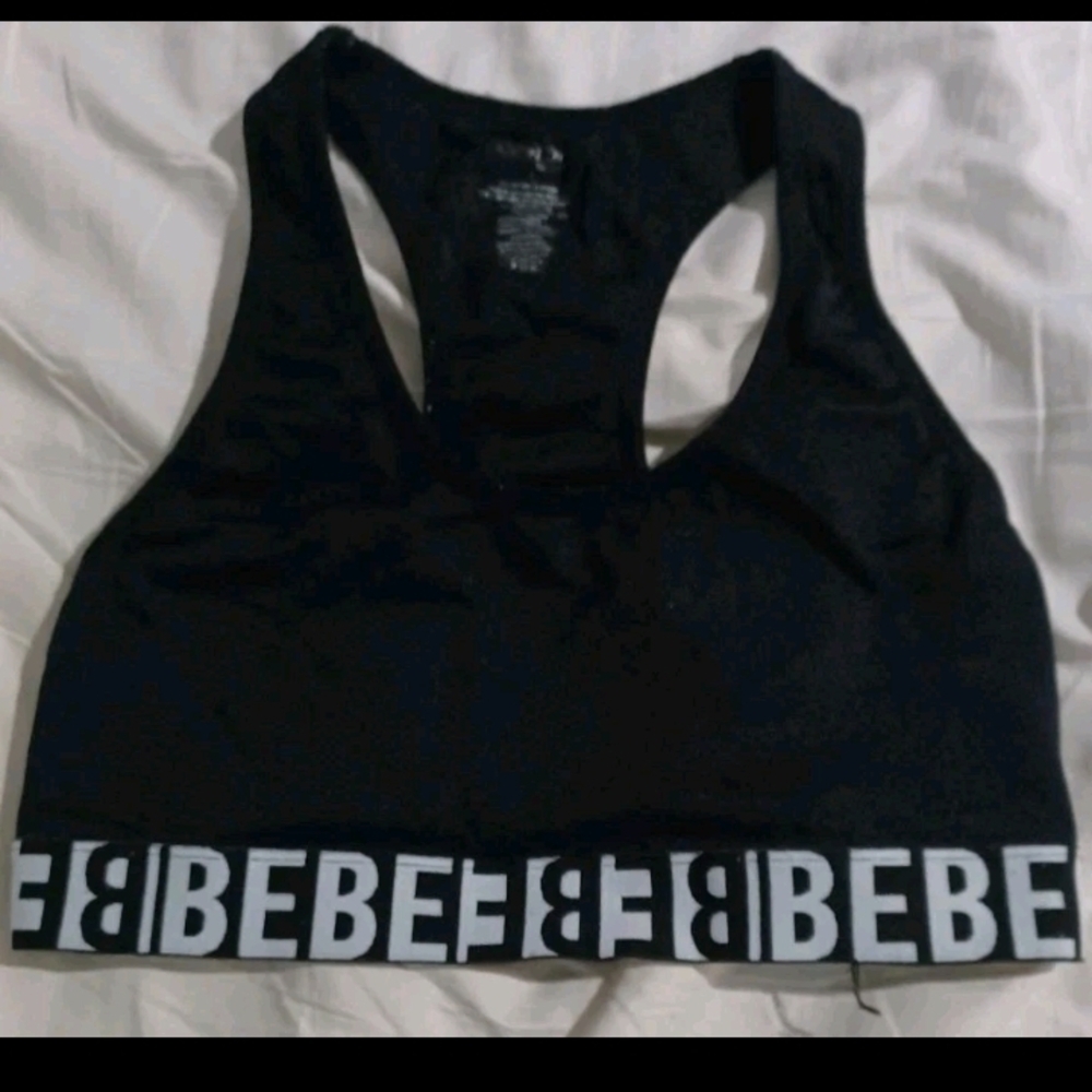 Bebe Black Sports Bra